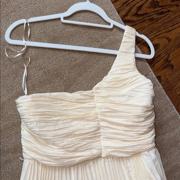 By Anthropologie Forever That Girl One-Shoulder Pleated Dress - Picture 12 of 17